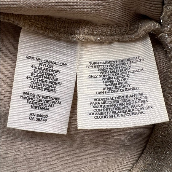 Rachel Roy Gold Shimmer Wrap Style Top Long Sleeve Sparkle Blouse Size S - Picture 6 of 6